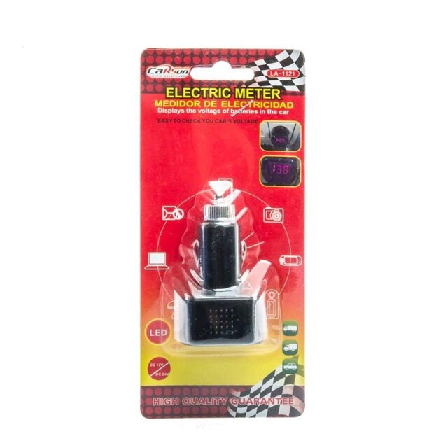 ΒΟΛΤΟΜΕΤΡΟ ΑΥΤΟΚΙΝΗΤΟΥ 12-24V CARSUN LA-1121