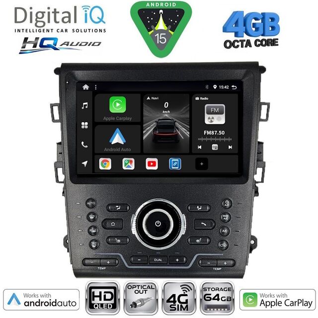 DIGITAL IQ BXK 19164_CPAA CLIMA (9inc) MULTIMEDIA TABLET for FORD MONDEO mod. 2014-2023