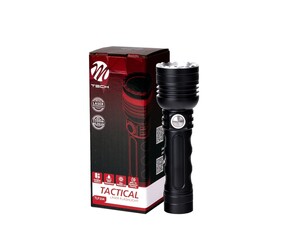 ΦΑΚΟΣ ΧΕΙΡΟΣ 1x10W 490lm IP65 140mm Φ40mm 5000mAh Li-ion TACTICAL LASER FLASHLIGHT M-TECH - 1 Τεμ.