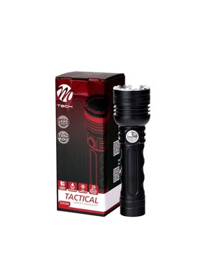 ΦΑΚΟΣ ΧΕΙΡΟΣ 1x10W 490lm IP65 140mm Φ40mm 5000mAh Li-ion TACTICAL LASER FLASHLIGHT M-TECH - 1 Τεμ.