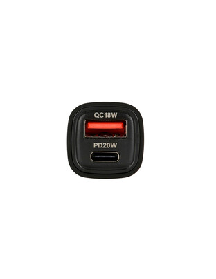 Lampa Φορτιστής Αναπτήρα με 2 Θύρες USB (Type-A + Type-C) 12/24V 18W Ultra Fast Charger - 1 τεμ. (L3871.8/T)