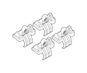 ΑΚΡΑ ΓΙΑ ΜΠΑΡΕΣ NORDRIVE ΓΙΑ FORD FIESTA 5D 05/02-08/08 KIT