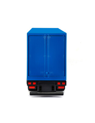 Lampa - Μινιατούρα νταλίκα Iveco S-Way με κοντέινερ 1:43 σε λευκό/μπλε χρώμα Burago - 1 τεμ. (BU31469)