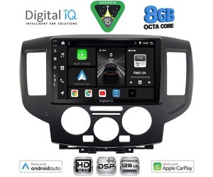 DIGITAL IQ BXF 7458BL_CPAA (9inc) MULTIMEDIA TABLET for NISSAN NV 200 mod. 2009-2020 (BLACK)