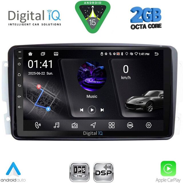 DIGITAL IQ RSF 4401_CPA (9inc) MULTIMEDIA TABLET for MERCEDES CLK (W209) mod. 2000-2004