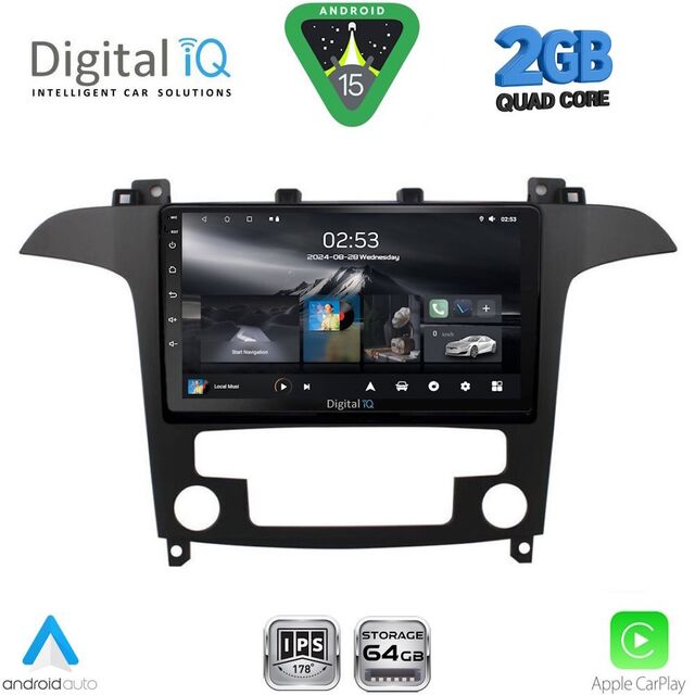 DIGITAL IQ RSD 1175_CPA CLIMA (9inc) MULTIMEDIA TABLET for FORD SMAX mod. 2006-2014
