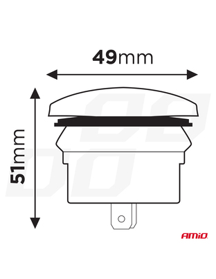 Amio - ΠΡΙΖΑ ΜΕ 2 ΘΥΡΕΣ-USB & USB-C ΚΑΙ ΚΑΠΑΚΙ 12/24V QUICK CHARGE 3.0 ΑΔΙΑΒΡΟΧΗ ΜΑΚΡΟΣΤΕΝΟ ΣΧΗΜΑ ΜΑΥΡΗ - 1 Τεμ. (04229/AM)