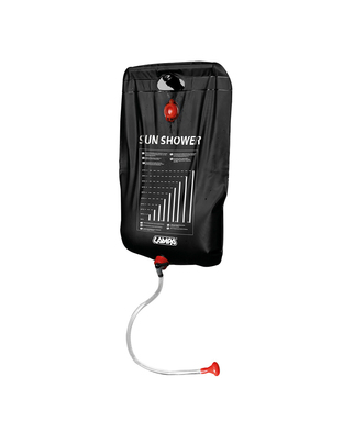 Lampa - Ηλιακό Ντους Camping Solar Shower 20 Λίτρων με Σχοινί Ανάρτησης, Ρυθμιστή Ροής και Τηλέφωνο Ντους - 1 Τεμ. (L4071.7)