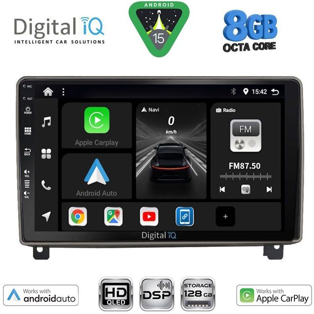 DIGITAL IQ BXF 18517_CPAA (9inc) MULTIMEDIA TABLET for PEUGEOT 407 mod. 2004-2011