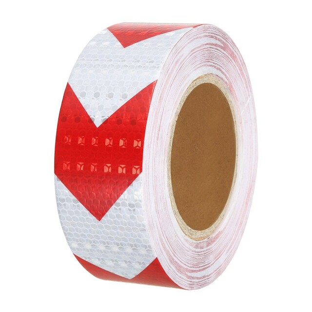 RCHANG ΑΝΑΚΛΑΣΤΙΚΗ ΤΑΙΝΙΑ ΚΟΚΚΙΝΟ-ΛΕΥΚΟ PVC 5cm*5m W15230-12