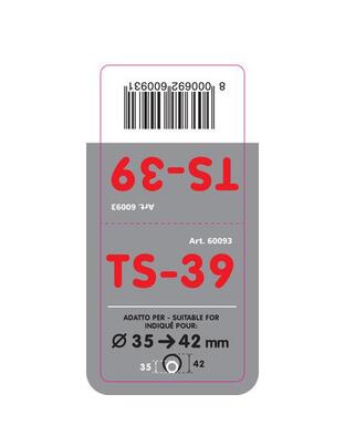 ΑΚΡΟ ΕΞΑΤΜΙΣΗΣ TS-39 Φ 35-42mm - ΣΤΡΟΓΓΥΛΟ ΛΟΞΟ