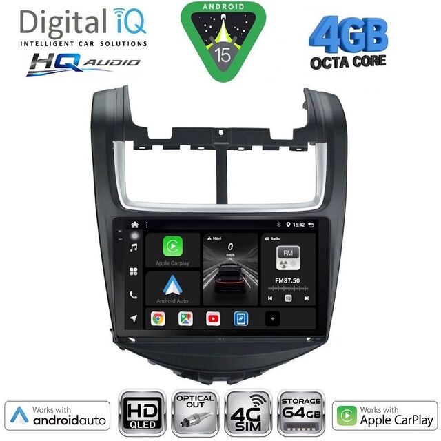 DIGITAL IQ BXK 19074B_CPAA (9inc) MULTIMEDIA TABLET for CHEVROLET AVEO mod. 2014-2017