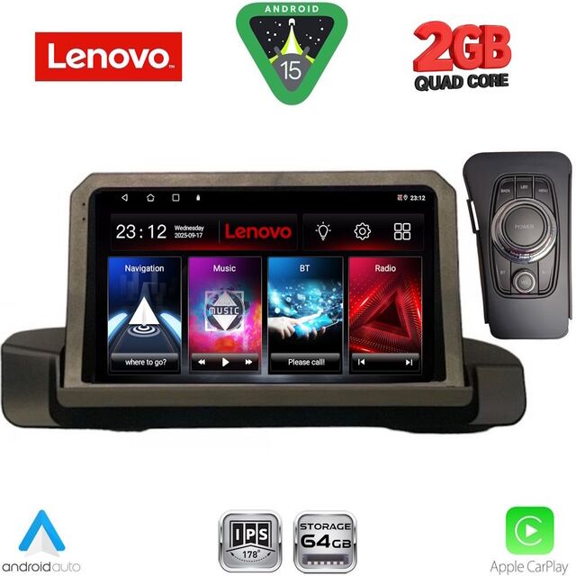 LENOVO LVD 2044_CPA (9inc) MULTIMEDIA TABLET for BMW S.3 (E90-91-92) mod. 2005-2012