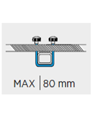 U-BOLT ΣΥΣΤΗΜΑ ΔΕΣΗΣ (FITTING SYSTEM) 800mm MARATHON ΜΠΑΓΚΑΖΙΕΡΩΝ ΟΡΟΦΗΣ ΣΕ ΜΠΑΡΕΣ - MENABO