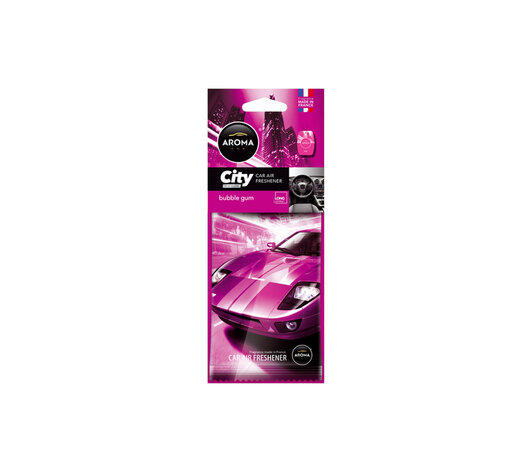 Amio – Αρωματικό Αυτοκινήτου Κρεμαστό Aroma City Card Bubble Gum για Φρεσκάδα & Καθημερινή Χρήση – 1 Τεμ. (A92670/AM)