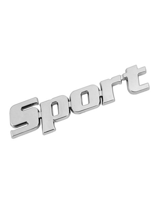ΑΥΤΟΚΟΛΛΗΤΟ ΤΡΙΣΔΙΑΣΤΑΤΟ ΣΗΜΑ ΧΡΩΜΙΟΥ SPORT ΑΔΙΑΒΡΟΧΟ LAMPA