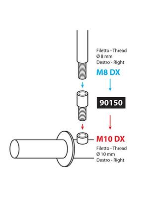 ΑΝΤΑΠΤΟΡΑΣ ΓΙΑ ΚΑΘΡΕΠΤΗ ΜΗΧΑΝΗΣ M8 DX-M10 DX -1ΤΕΜ