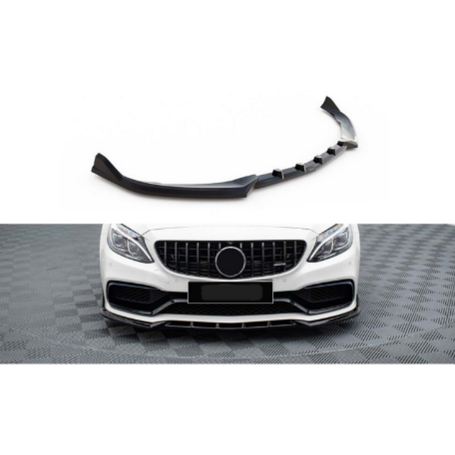 Lip spoiler μαύρο πλαστικό γυαλιστερό - Mercedes-Benz W205 AMG C63 2018+