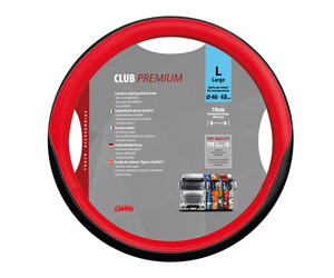 ΚΑΛΥΜΜΑ ΤΙΜΟΝΙΟΥ ΦΟΡΤΗΓΟΥ CLUB PREMIUM L 46/48 cm ΚΟΚΚΙΝΟ/ΜΑΥΡΟ ΑΠΟ ΑΟΣΜΟ, ΜΗ ΤΟΞΙΚΟ, ΟΙΚΟΛΟΓΙΚΟ ΚΑΙ ΑΝΑΚΥΚΛΩΣΙΜΟ TPE ΘΕΡΜΟΠΛΑΣΤΙΚΟ ΕΛΑΣΤΟΜΕΡΕΣ LAMPA - 1 ΤΕΜ.