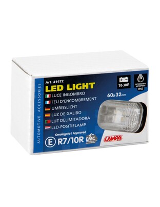 ΦΩΣ ΟΓΚΟΥ 10-30V ΜΕ 4 LED ΛΕΥΚΟ 60x32x25mm  1ΤΕΜ.