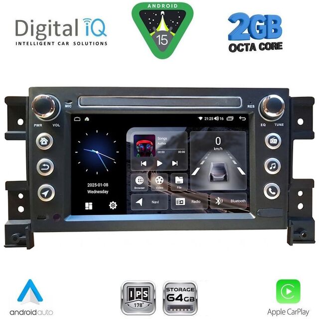DIGITAL IQ BLE 354_CPA (7" DECK) MULTIMEDIA OEM for SUZUKI GRAND VITARA mod. 2005-2015