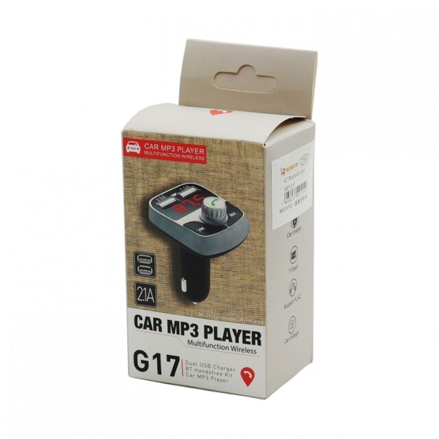BLUETOOTH CAR MP3 PLAYER 2.1A AU-G17