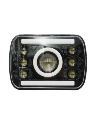 LED ΠΡΟΒΟΛΕΑΣ 7'' ΓΙΑ JEEP ΜΕ ΒΥΣΜΑ Η4 SY-0805