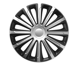 Amio - ΤΑΣΙΑ 16" HUBCAP TREND SILVER BLACK - ΣΕΤ ΣΕ ΚΟΥΤΙ - 4 ΤΕΜ. (6858/AM)