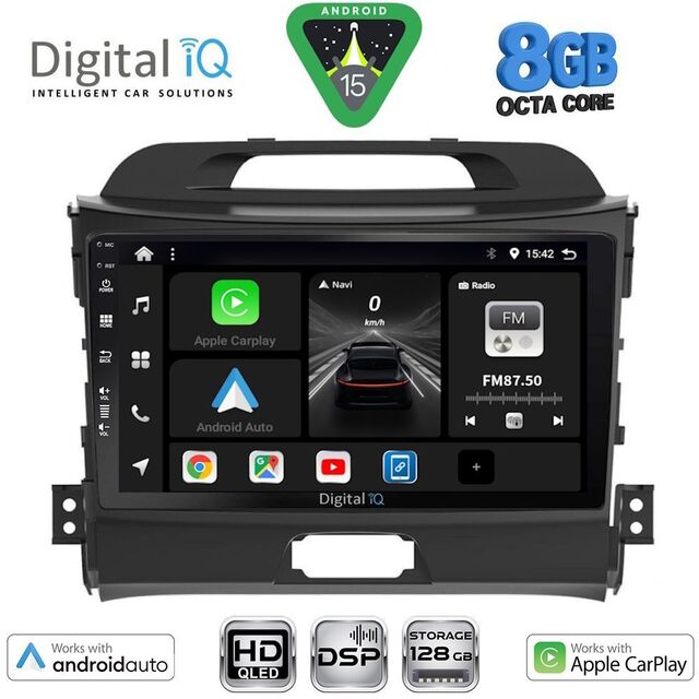 DIGITAL IQ BXF 7325_CPAA (9inc) MULTIMEDIA TABLET for KIA SPORTAGE mod. 2010-2015