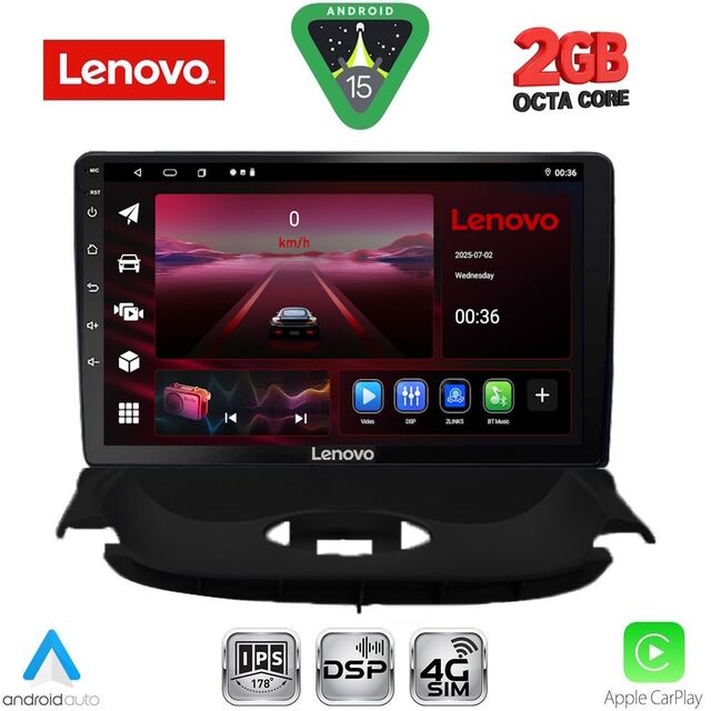 LENOVO LVF 5505_CPA (9inc) MULTIMEDIA TABLET for PEUGEOT 206 mod. 1998-2006