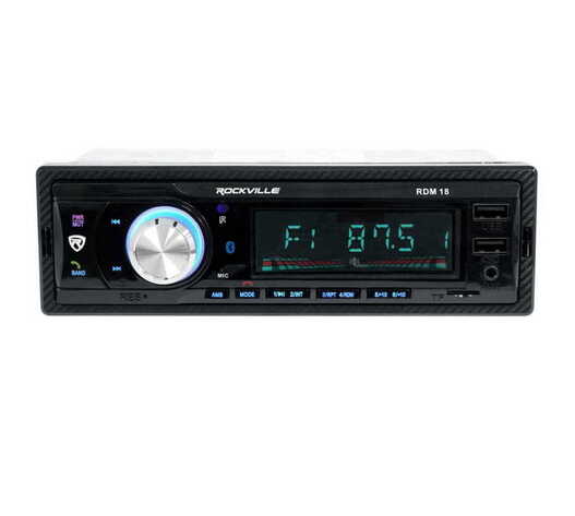 RADIO USB/SD/AUX/BLUETOOTH A2DP ΜΕ ΜΠΛΕ ΦΩΤΙΣΜΟ & REMOTE CONTROL RDM18 ROCKVILLE