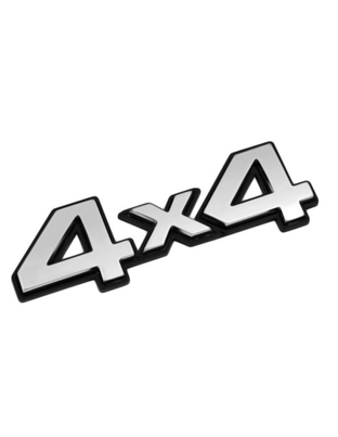 ΑΥΤΟΚΟΛΛΗΤΟ ΤΡΙΣΔΙΑΣΤΑΤΟ ΣΗΜΑ ΧΡΩΜΙΟΥ 4X4 ΑΔΙΑΒΡΟΧΟ LAMPA