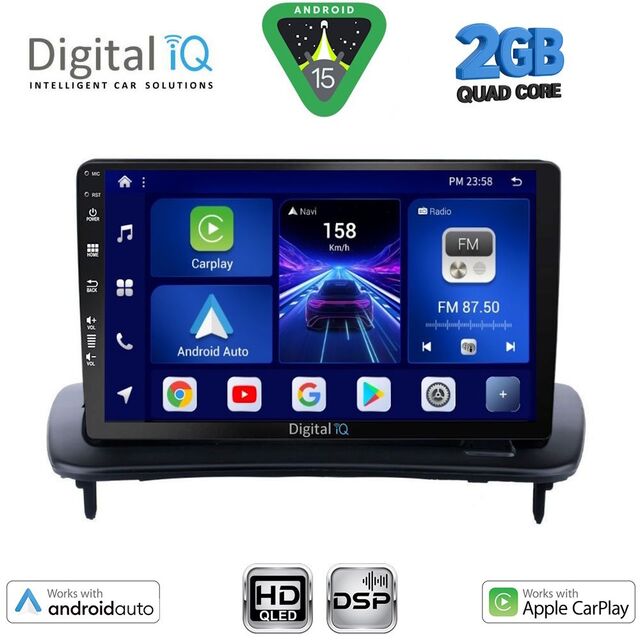 DIGITAL IQ BXC 3783_CPAA (9inc) MULTIMEDIA TABLET for VOLVO C30 – S40 mod. 2004-2013