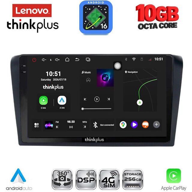 LENOVO LTM 11365_CPA (9inc) MULTIMEDIA TABLET for MAZDA 3 mod. 2003-2008