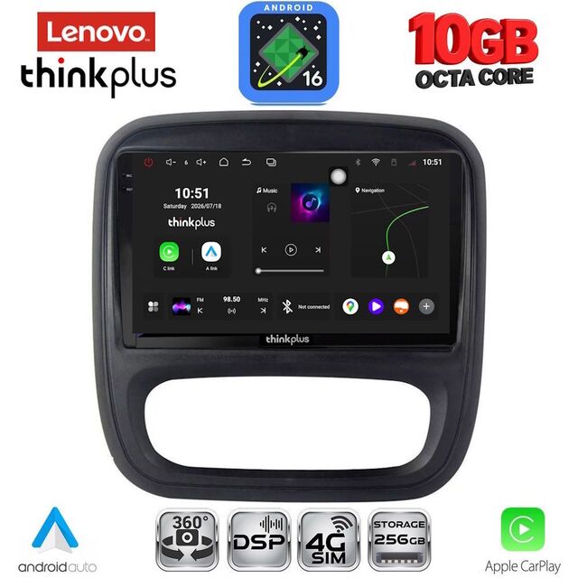 LENOVO LTM 11499_CPA (9inc) MULTIMEDIA TABLET for OPEL VIVARO – RENAULT TRAFIC – FIAT TALENDO – NISSAN NV 300 mod. 2014-2019