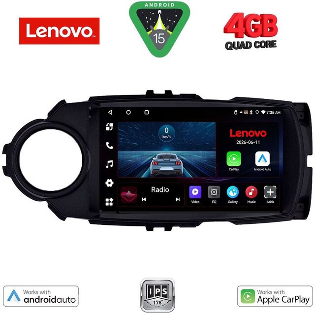 LENOVO LVE 8737FL_CPAA (9inc) MULTIMEDIA TABLET for TOYOTA YARIS mod. 2015-2020