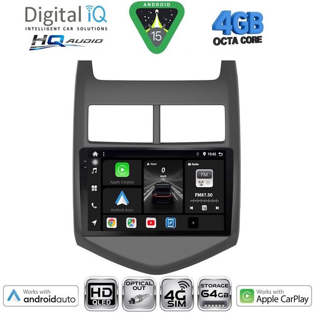 DIGITAL IQ BXK 19074A_CPAA (9inc) MULTIMEDIA TABLET for CHEVROLET AVEO mod. 2011-2014