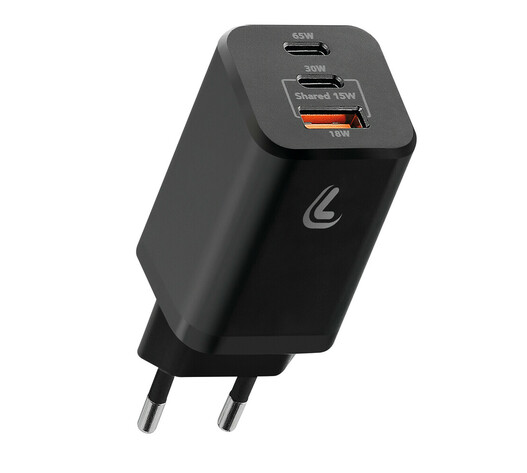 ΦΟΡΤΙΣΤΗΣ ΜΕ ΟΙΚΙΑΚΗ ΠΡΙΖΑ HOME ROCKET 65W 100/230V 65W ΜΕ 3 ΘΥΡΕΣ USB (USB-A+USB-Cx2) QUICK CHARGE LAMPA - 1 ΤΕΜ.