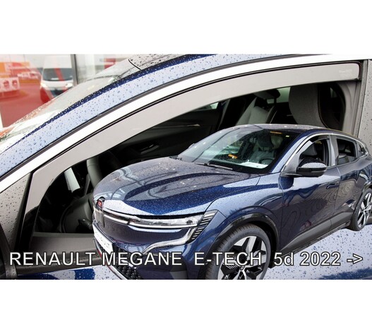 ΑΝΕΜΟΘΡΑΥΣΤΕΣ ΓΙΑ RENAULT MEGANE E-TECH 5D 2022+ ΣΕΤ ΑΥΤΟΚΙΝΗΤΟΥ ΑΠΟ ΕΥΚΑΜΠΤΟ ΦΙΜΕ ΠΛΑΣΤΙΚΟ HEKO - 4 ΤΕΜ.