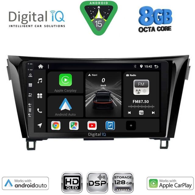 DIGITAL IQ BXF 7468_CPAA (10inc) MULTIMEDIA TABLET for NISSAN QASHQAI - XTRAIL mod. 2014-2021