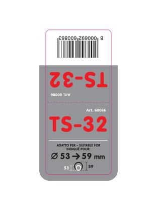 ΑΚΡΟ ΕΞΑΤΜΙΣΗΣ TS-32 Φ 53-59mm - ΟΒΑΛ ΛΟΞΟ