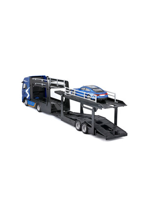 Lampa - Μινιατούρα νταλίκα Iveco S-Way με καρότσα αυτοκινήτων & Audi RS E-Tron 1:43 Burago - 1 τεμ. (L.BU31475)