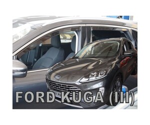 ΑΝΕΜΟΘΡΑΥΣΤΕΣ ΓΙΑ FORD KUGA 5D 2019+ ΣΕΤ ΑΥΤΟΚΙΝΗΤΟΥ ΑΠΟ ΕΥΚΑΜΠΤΟ ΦΙΜΕ ΠΛΑΣΤΙΚΟ HEKO - 4 ΤΕΜ.