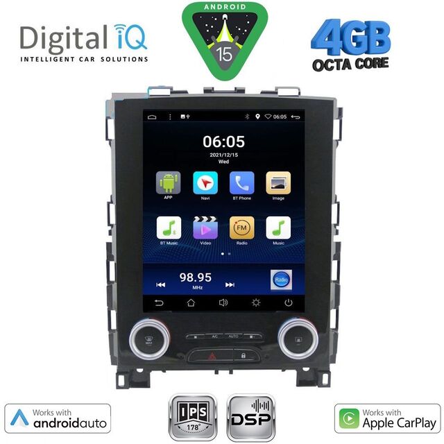 DIGITAL IQ BXF 6998_CPAA TESLA STYLE for RENAULT KOLEOS - MEGANE 4 mod. 2016-2025