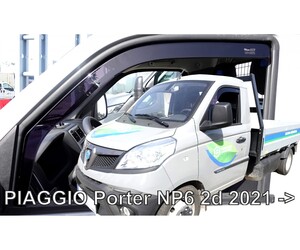 ΑΝΕΜΟΘΡΑΥΣΤΕΣ ΓΙΑ PIAGGIO PORTER NP6 2D 2021+ ΖΕΥΓΑΡΙ ΑΠΟ ΕΥΚΑΜΠΤΟ ΦΙΜΕ ΠΛΑΣΤΙΚΟ HEKO - 2 ΤΕΜ