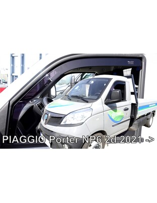 ΑΝΕΜΟΘΡΑΥΣΤΕΣ ΓΙΑ PIAGGIO PORTER NP6 2D 2021+ ΖΕΥΓΑΡΙ ΑΠΟ ΕΥΚΑΜΠΤΟ ΦΙΜΕ ΠΛΑΣΤΙΚΟ HEKO - 2 ΤΕΜ