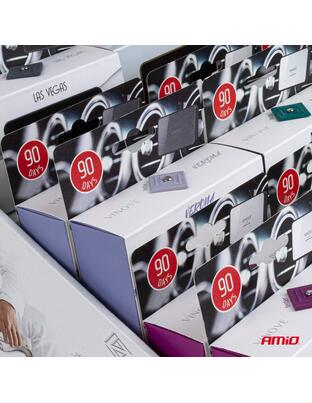 Amio – Χαρτινό Ράφι Display με 18 Αρωματικά Αυτοκινήτου VINOVE για Φρεσκάδα & Καθημερινή Χρήση – Σετ 18 Τεμ. (V0000/AM)