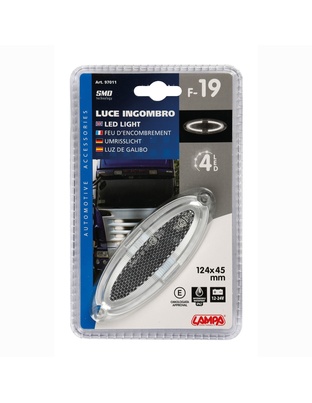 ΦΩΣ ΟΓΚΟΥ 4LED ΛΕΥΚΟ SMD 12/24V 124mm 1ΤΕΜ.