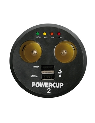 ΑΝΤΑΠΤΟΡΑΣ ΑΝΑΠΤΗΡΑ POWERCUP 2 12V + 2USB + TESTER ΜΠΑΤΑΡΙΑΣ