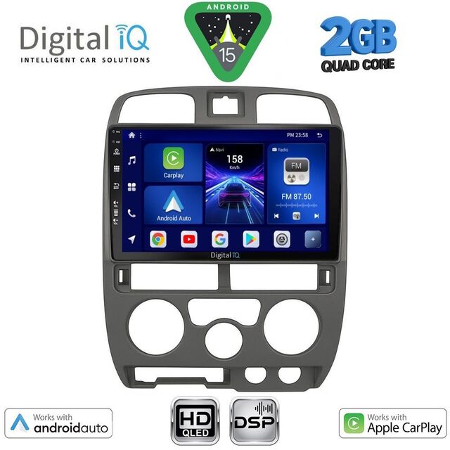 DIGITAL IQ BXC 3253GR_CPAA (9inc) MULTIMEDIA TABLET for ISUZU D-MAX mod. 2002-2008 (GREY)